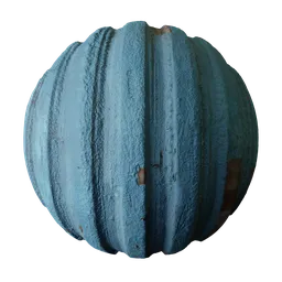 Rusty Blue Wide Corrugated Metal