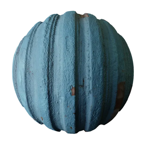 Rusty Blue Wide Corrugated Metal