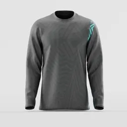 Charcoal Grey  Long-Sleeve