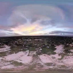 Vivid Sunset HDRI Over Sandy Terrain