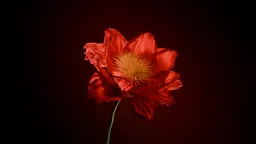 Red Flower Bloom | Hyperrealistic Flower