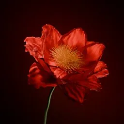 Red Flower Bloom | Hyperrealistic Flower