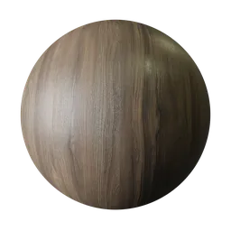 Polished Dark Walnut Fine Grain Wood