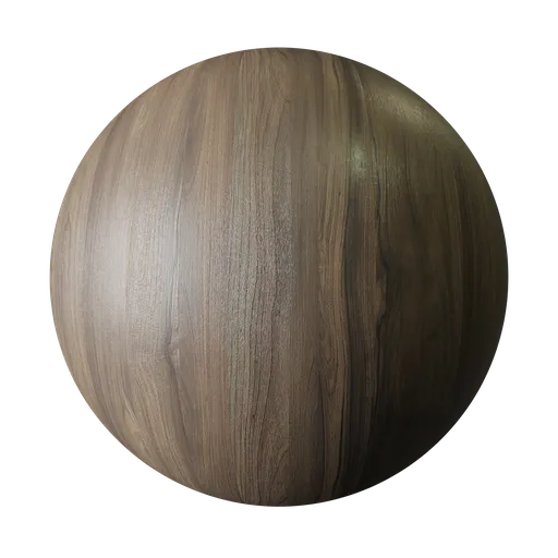 Polished Dark Walnut Fine Grain Wood