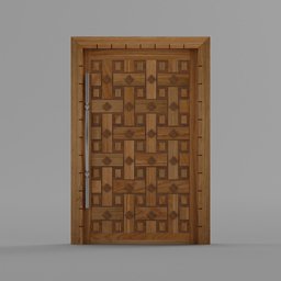 Large wooden door