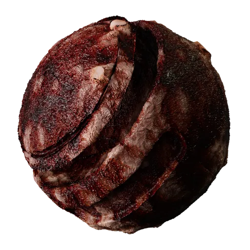 Highly detailed alien skin texture for 3D rendering, customizable PBR material for Blender and other 3D applications.