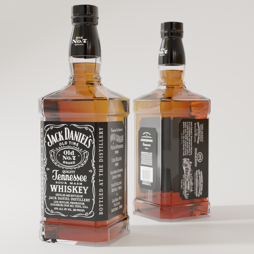 Jack daniels wiskey | Beverages models | BlenderKit