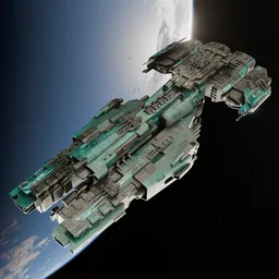 Scifi Destroyer Gaia