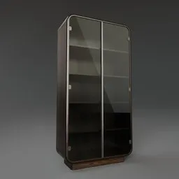 Rounded Glass Display Cabinet