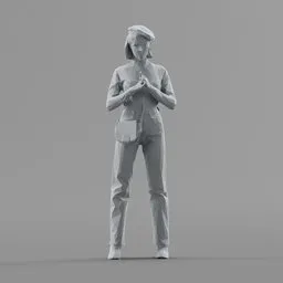 Lowpoly Female Standing