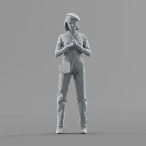 Lowpoly Female Standing