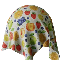 Fruits Print Wool