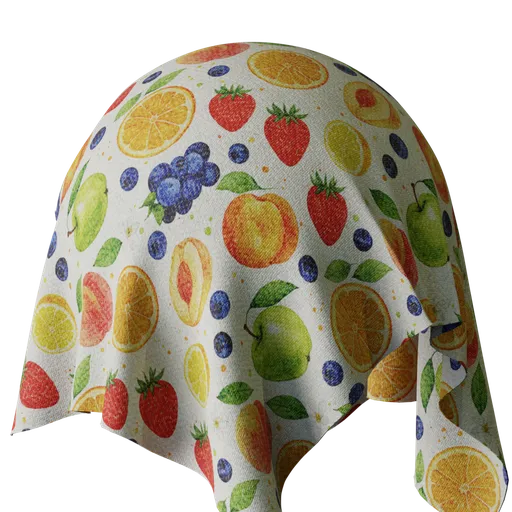 Fruits Print Wool