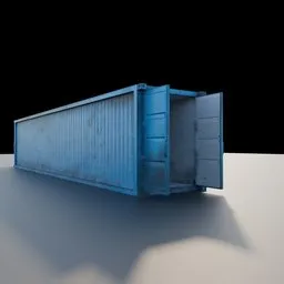 Blue Open Container