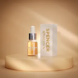 Elegant serum scene light beige colours