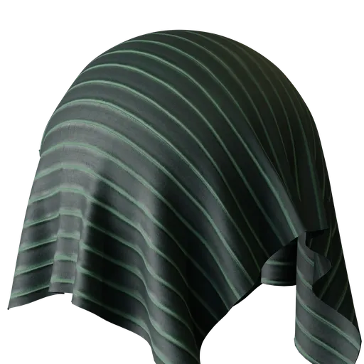 Stripe Green Velvet