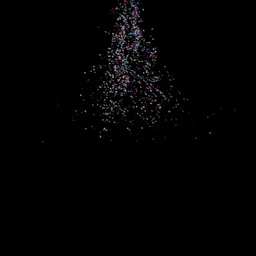 Confetti falling from above