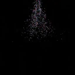 Confetti falling from above