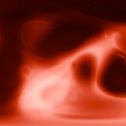 Red Nebula in Deep Dark Space