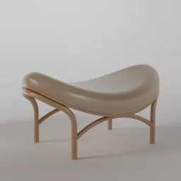 Chips Ottoman B0 - natural varnish