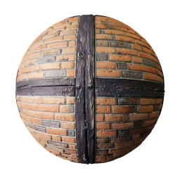 Half Timber Brick Wall