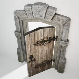 Medieval Castle Door 49