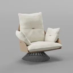 Accent Chair Leather Armchair