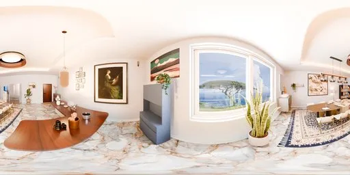 Marble Dining Space Interior