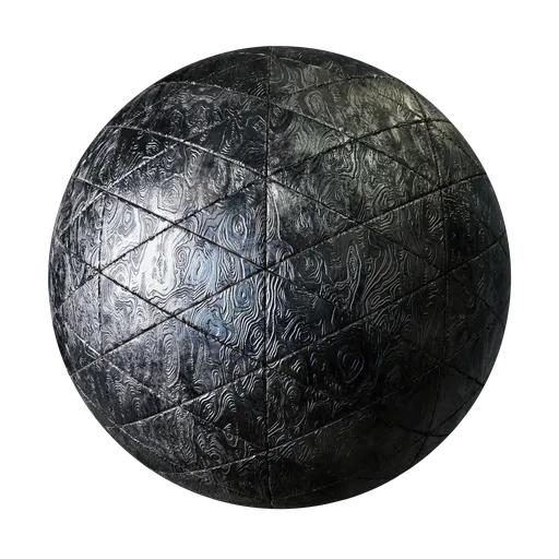 Damascus Steel Triangular Panel