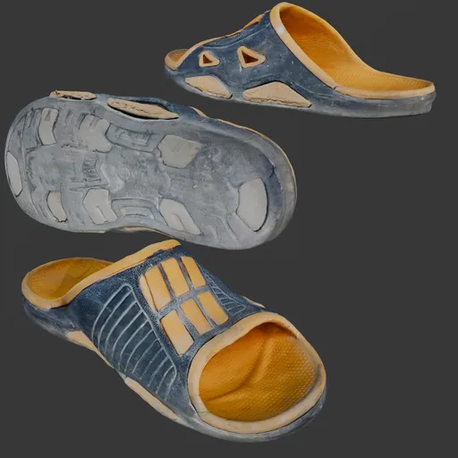 Rubber slippers