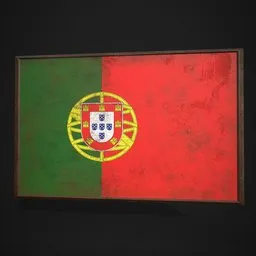 Portugal Flag Picture Frame
