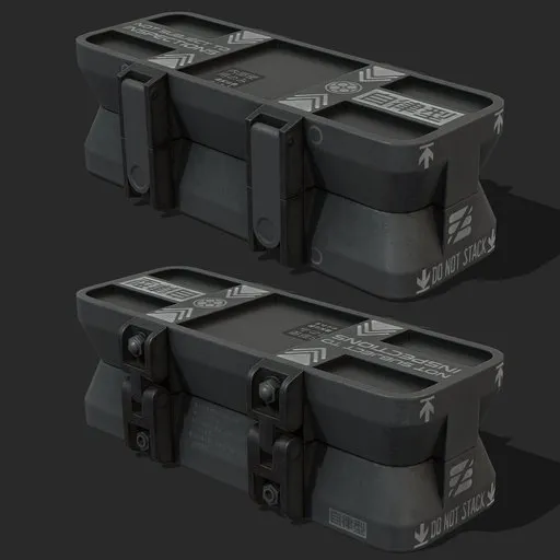Scifi Storage Case Gun Metal