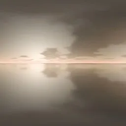 Warm Sunset Reflection Sky