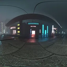 Neon City Night HDRI