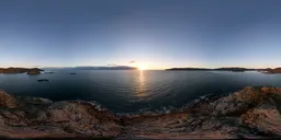 Sunny Sunset Ocean Coast