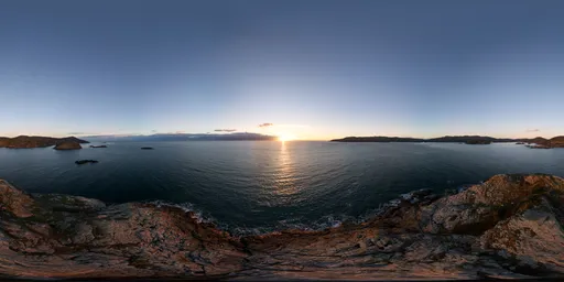 Sunny Sunset Ocean Coast