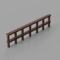 Long Wooden Fence