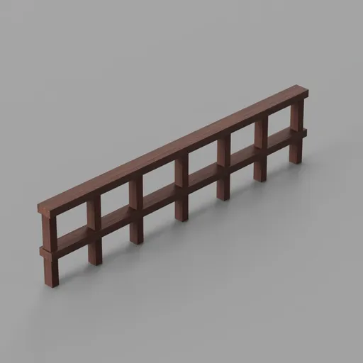 Long Wooden Fence