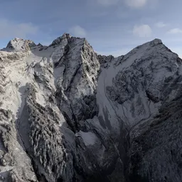 Rugged Snow Mountain Peak