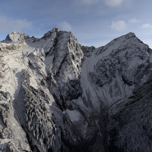 Rugged Snow Mountain Peak