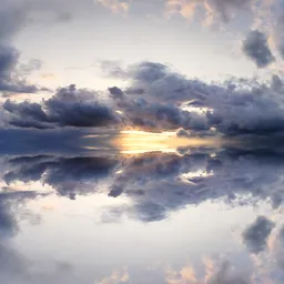 Infinite Real Sky - Cloudy Sunset