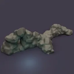 Stylized rock cluster