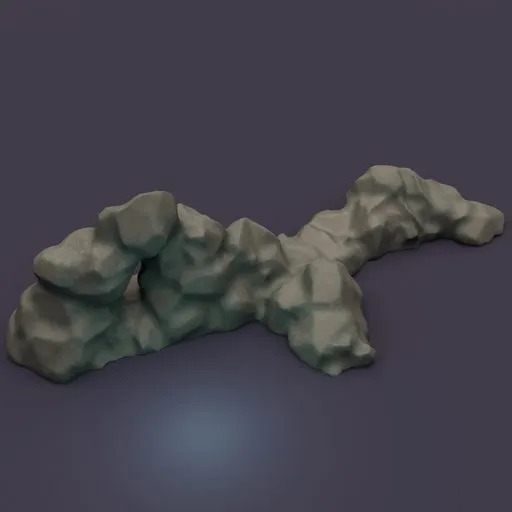 Stylized rock cluster