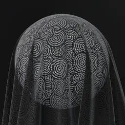 High-resolution PBR Lace Fishnet Fabric texture for realistic rendering in Blender 3D applications.