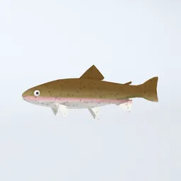 Low Poly Animated Trout