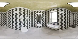 Modern Patterned Bathroom