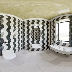 Modern Patterned Bathroom