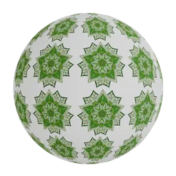 Green mandala wallpaper