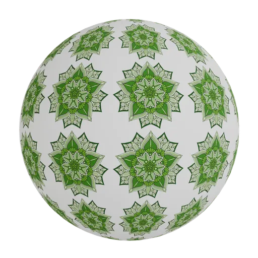 Green mandala wallpaper