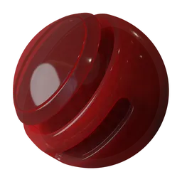 Translucent procedural red plastic
